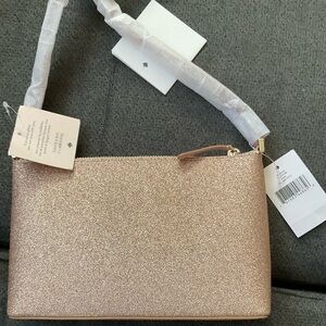 Kate Spade Rose Pink Joeley Glitter Crossbody Purse